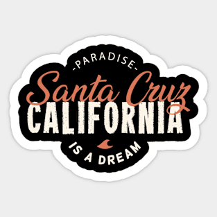 Santa Cruz Souvenir California Men Women Gift Sticker